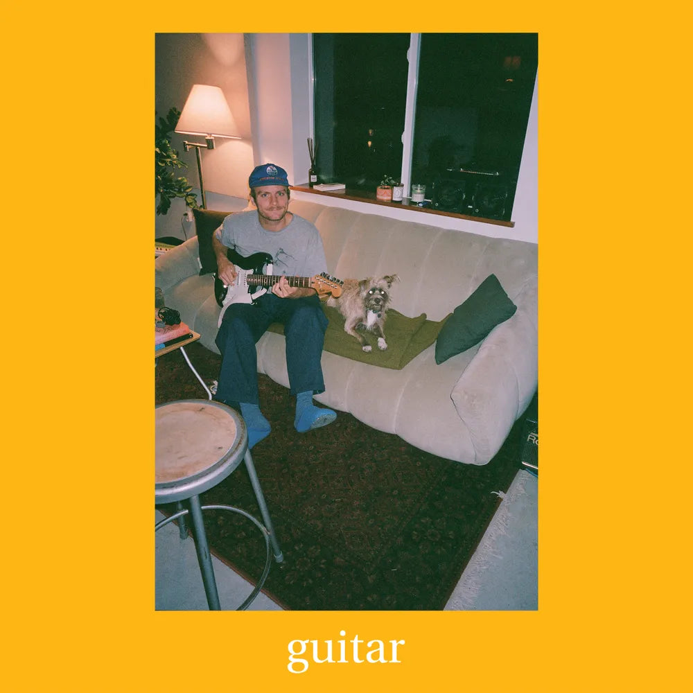 the album cover for Mac DeMarco - Guitar [Indie Exclusive Transparent Orange Vinyl]