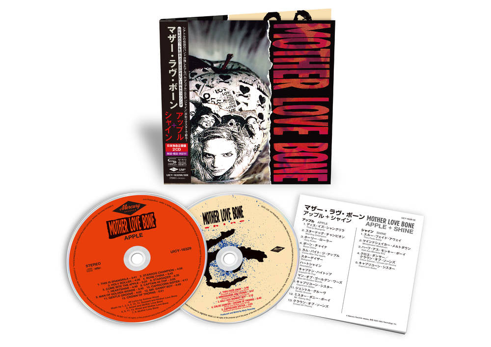 the album cover for Mother Love Bone - Apple and Shine [Indie Exclusive 2CD SHM-CD Mini Gatefold OBI]