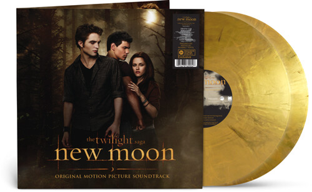 the album cover for Twilight Saga: New Moon - O.S.T. - Twilight Saga: New Moon - O.S.T. [Gold Colored Vinyl]