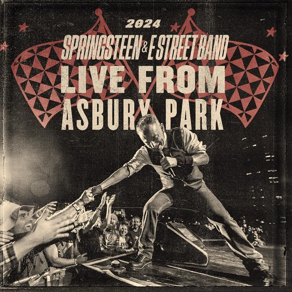the album cover for Bruce Springsteen - -- cancelled RSD title -- Live from Asbury Park 2024