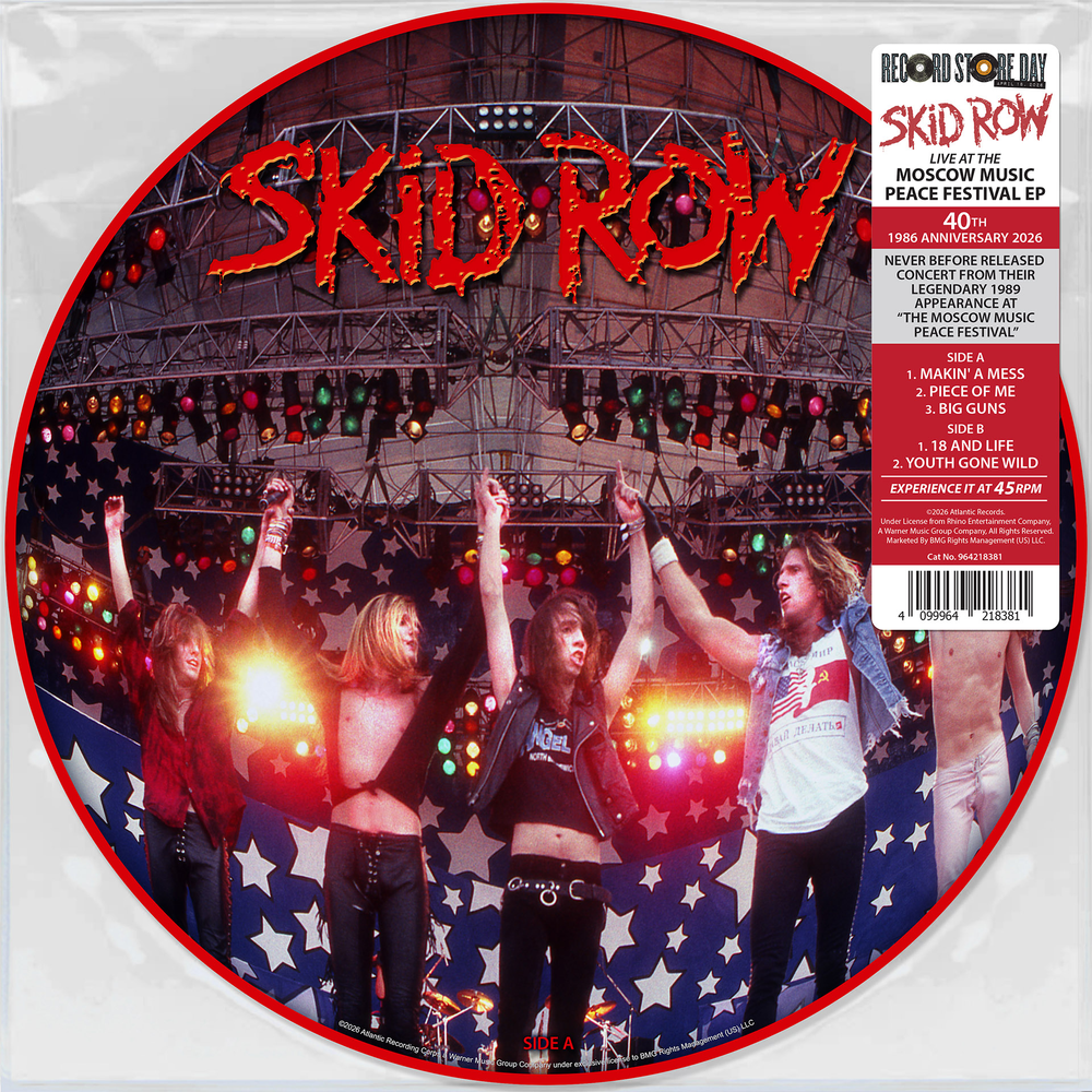 the album cover for Skid Row - Live at the Moscow Music Peace Festival - deleted r s d 2 6