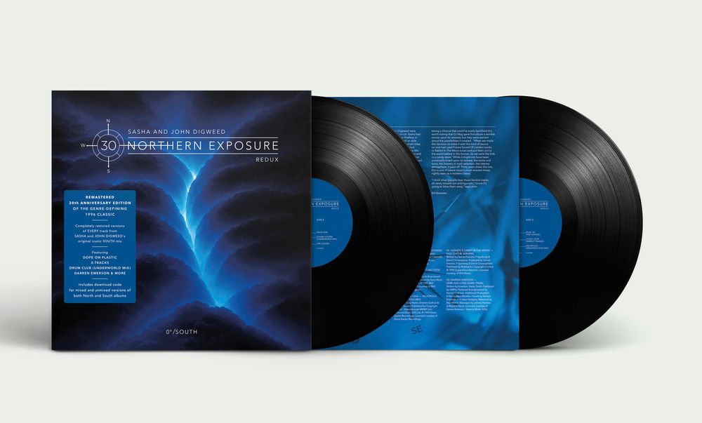 the album cover for Sasha / John Digweed - Northern Exposure Redux: South [Indie Exclusive Black]