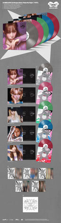 the album cover for LE SSERAFIM - 2nd Single Album 'Made My Night' [HOT PINK ver.]