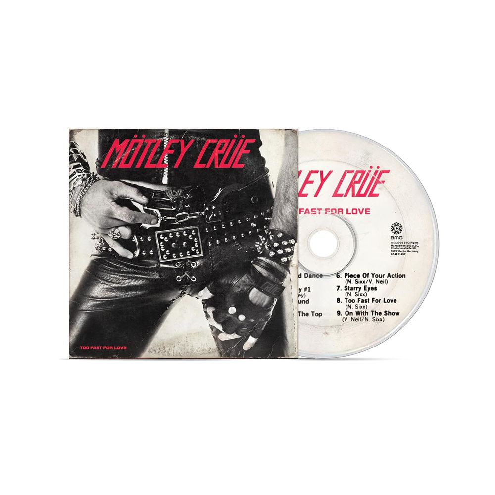 the album cover for Motley Crue - Too Fast for Love - 45th Anniversary Edition
