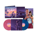 the album cover for Grand Theft Auto VI - Grand Theft Auto VI: The Album [Indie Exclusive Marble Pink &amp; Blue + Poster]