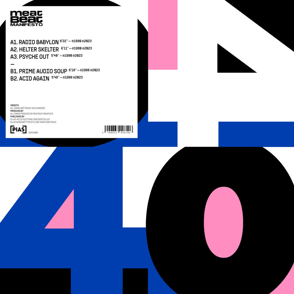 the album cover for Meat Beat Manifesto - - Pias 40