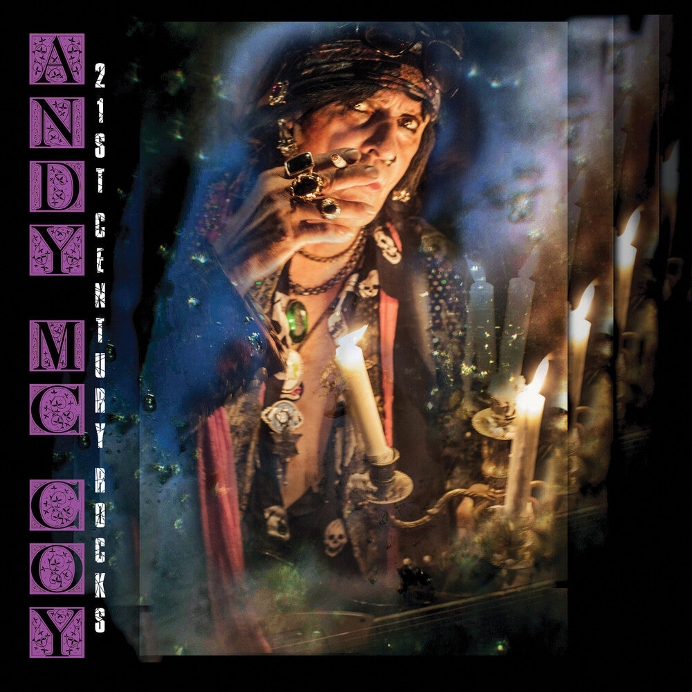 the album cover for Andy Mccoy - 21st Century Rocks - Clear (Bonus Tracks) [Clear Vinyl]