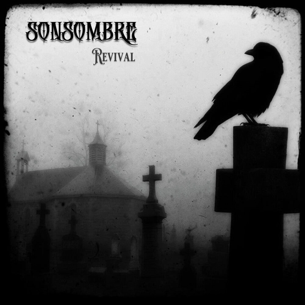 the album cover for Sonsombre - Revival - Black/White Marble (Blk) [Colored Vinyl] (Wht)