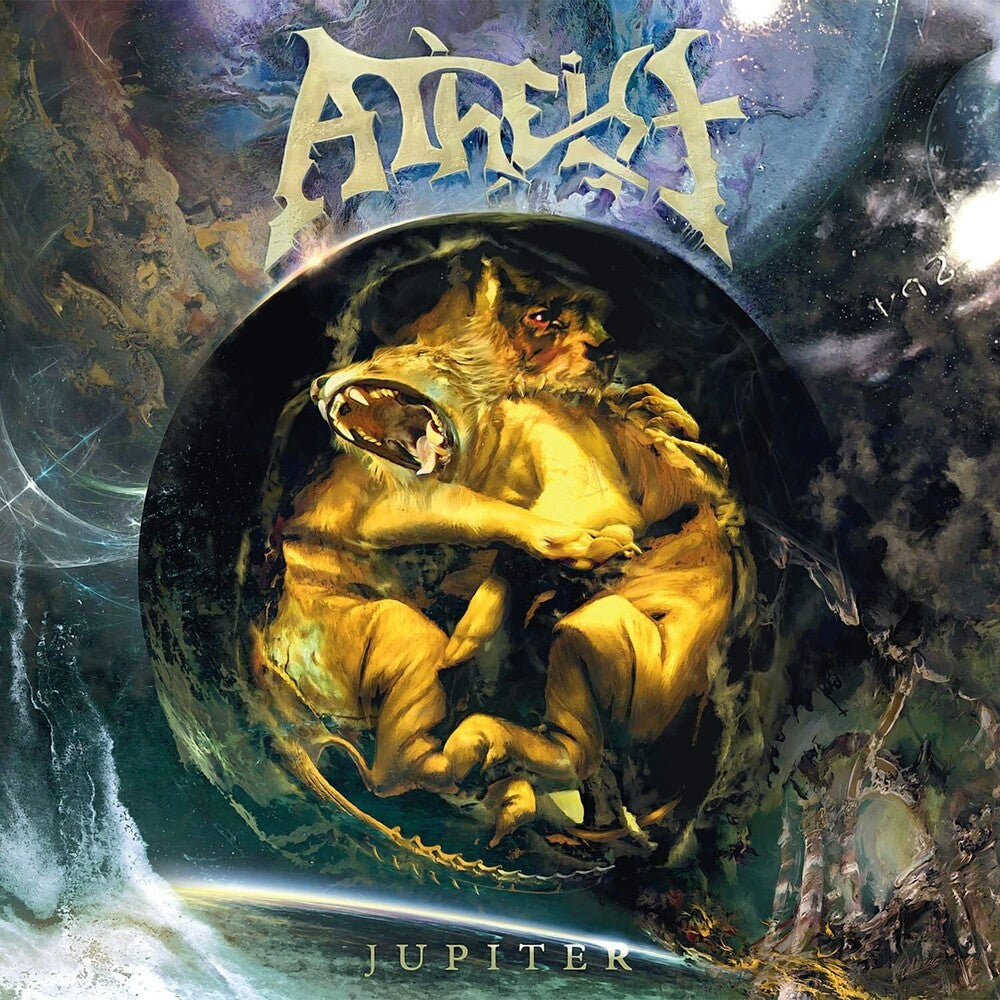 the album cover for Atheist - Jupiter - Splatter [Colored Vinyl]