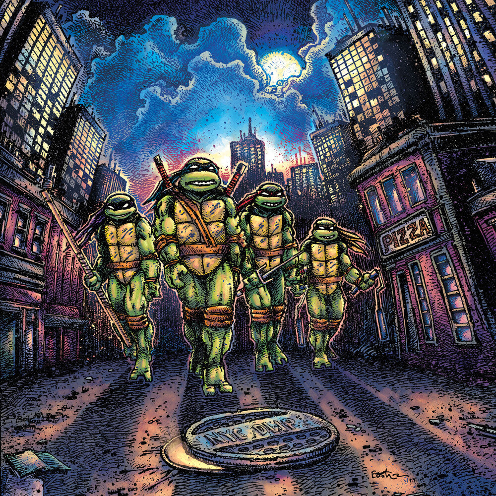 the album cover for Du John Prez  (Colv) (Spla) - Teenage Mutant Ninja Turtles - O.S.T. [Colored Vinyl]