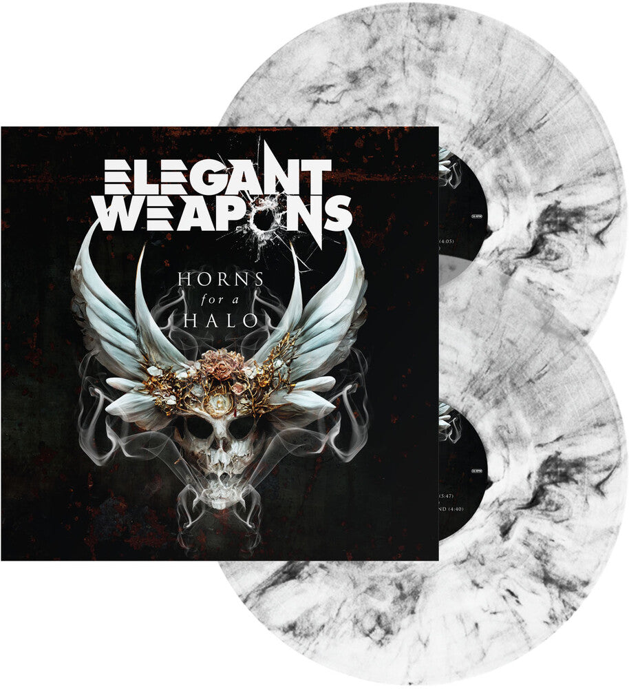 the album cover for Elegant Weapons - Horns For A Halo [Black Marble 2LP]