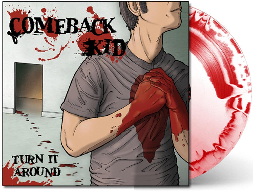 the album cover for Comeback Kid - Turn It Around [Limited Edition Red & White LP]