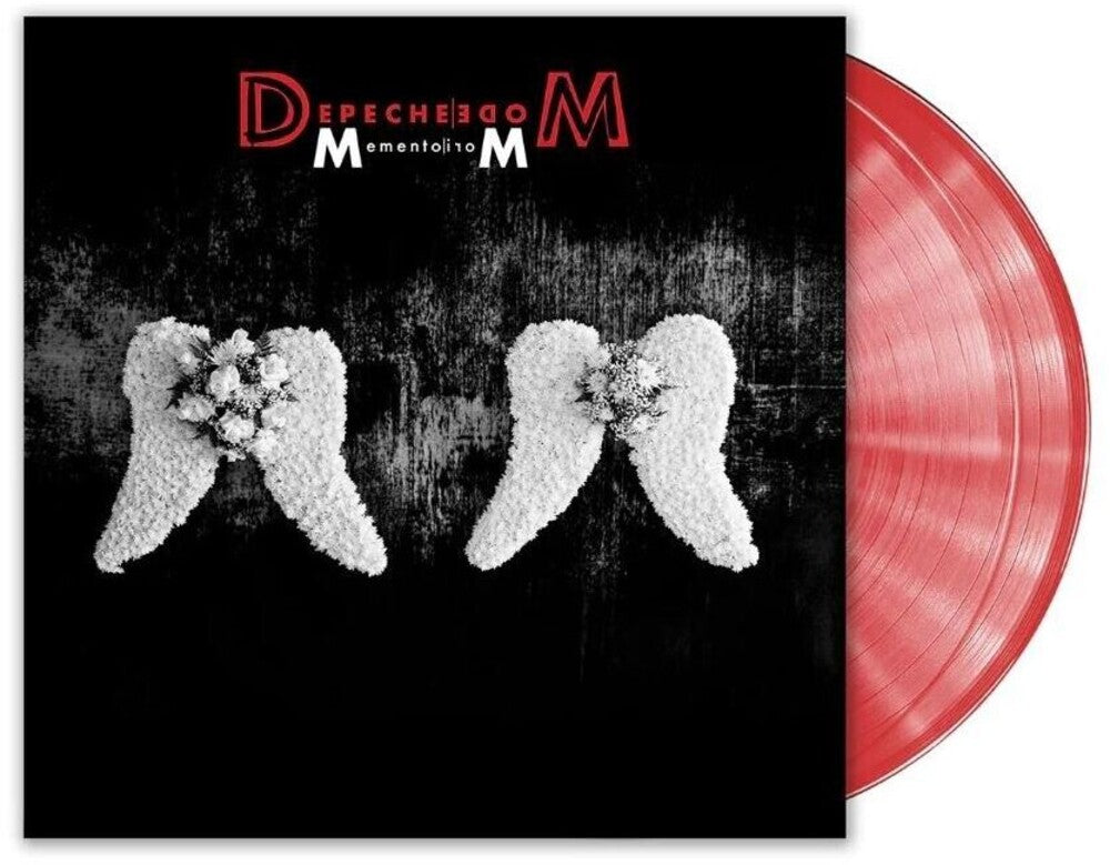 the album cover for Depeche Mode - Memento Mori [Clear Vinyl] [Limited Edition] (Red)