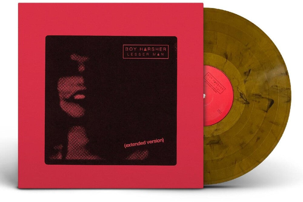 the album cover for Boy Harsher - Lesser Man (Blk) [Colored Vinyl] (Ylw) (Exp) (Smok) (Uk)