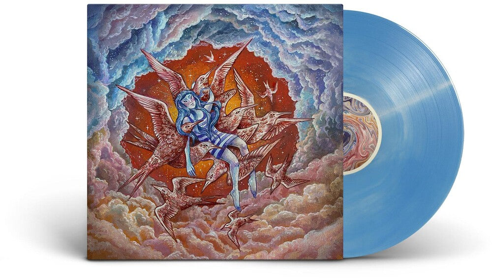 the album cover for Covet - Catharsis [Indie Exclusive Limited Edition Galaxy Blue Green LP]