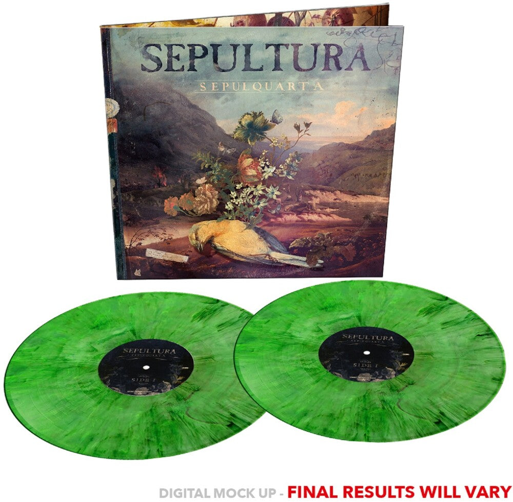 the album cover for Sepultura - Sepulquarta - [Indie Exclusive] [Colored Vinyl] (Gate) [Indie Exclusive]
