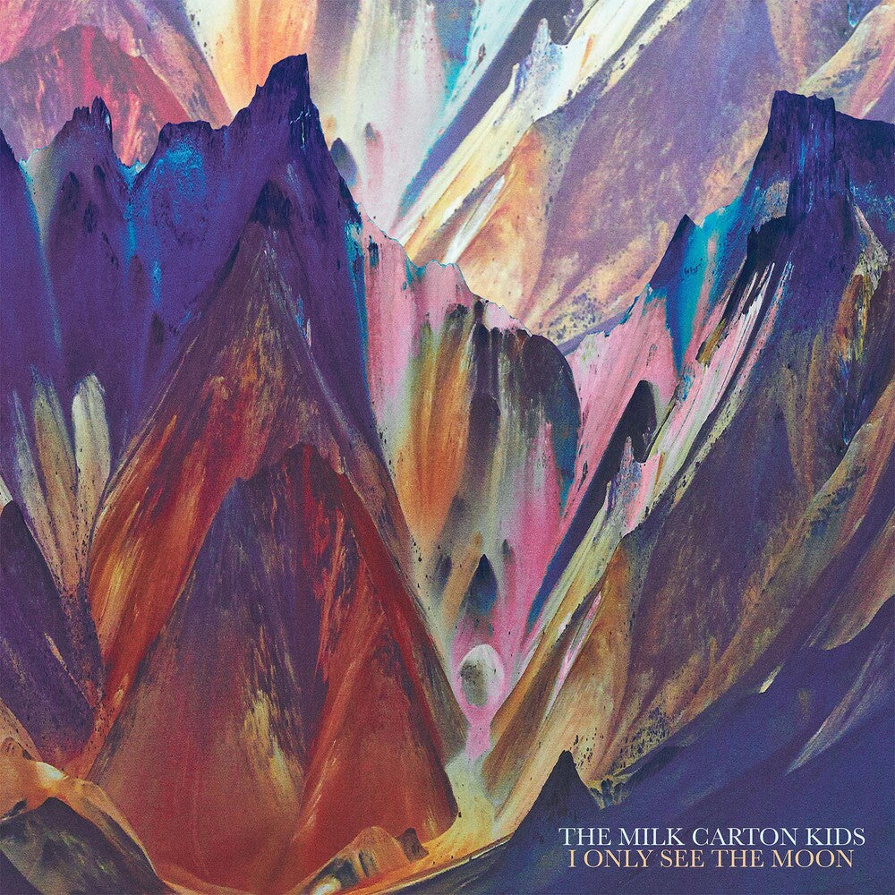 the album cover for The Milk Carton Kids - I Only See the Moon