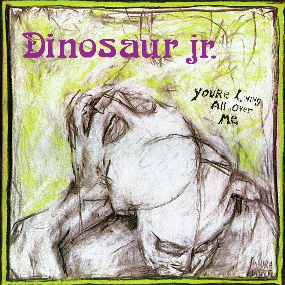 the album cover for Dinosaur Jr. - You're Living All Over Me
