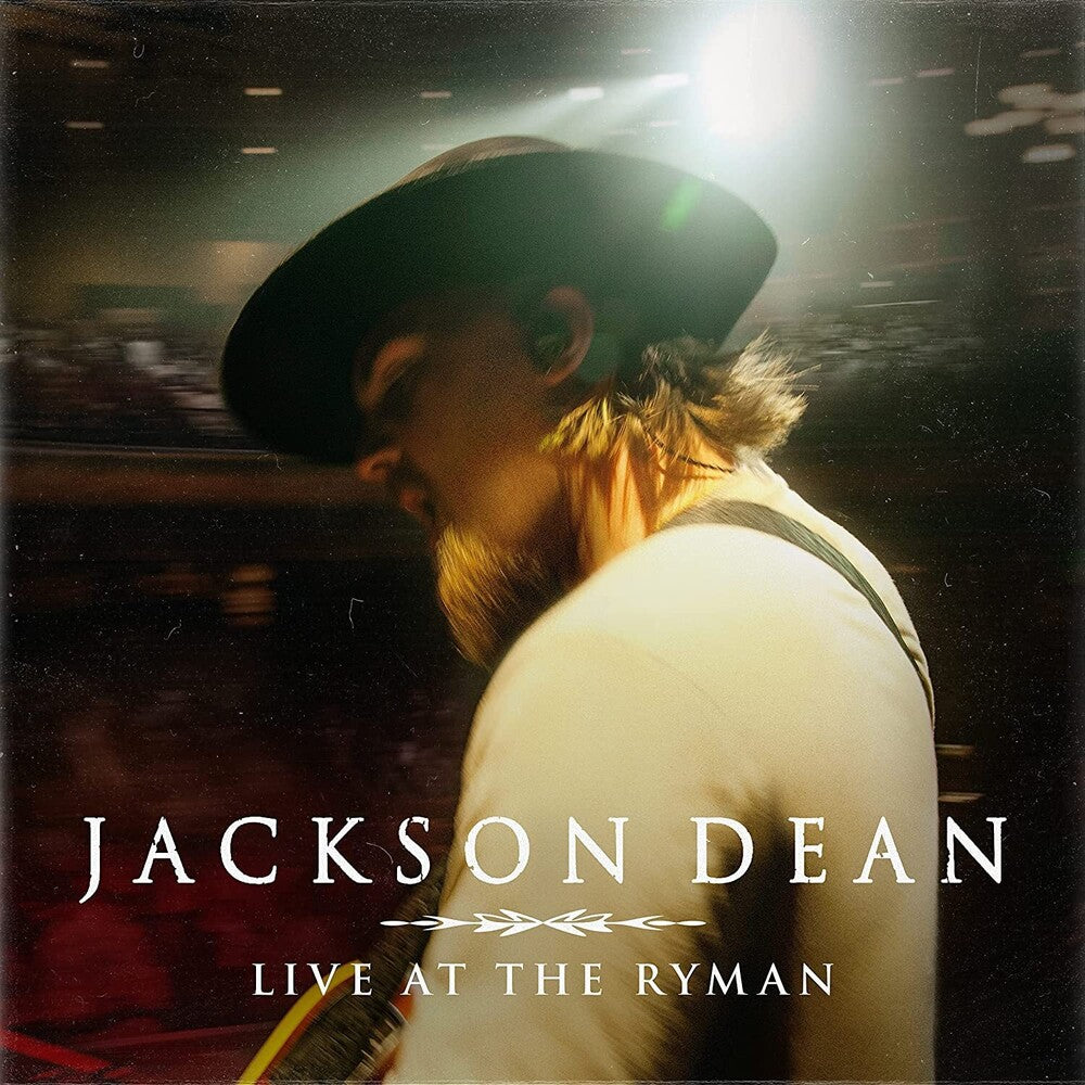 the album cover for Jackson Dean - Live At The Ryman