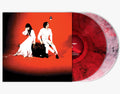 the album cover for The White Stripes - Elephant: 20th Anniversary [Red Smoke & Clear w/ Red & Black Smoke Color LP]