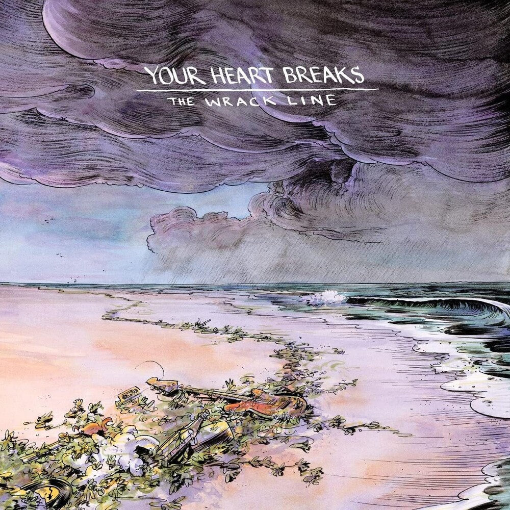 the album cover for Your Heart Breaks - The Wrack Line [Purple & Teal 2LP]