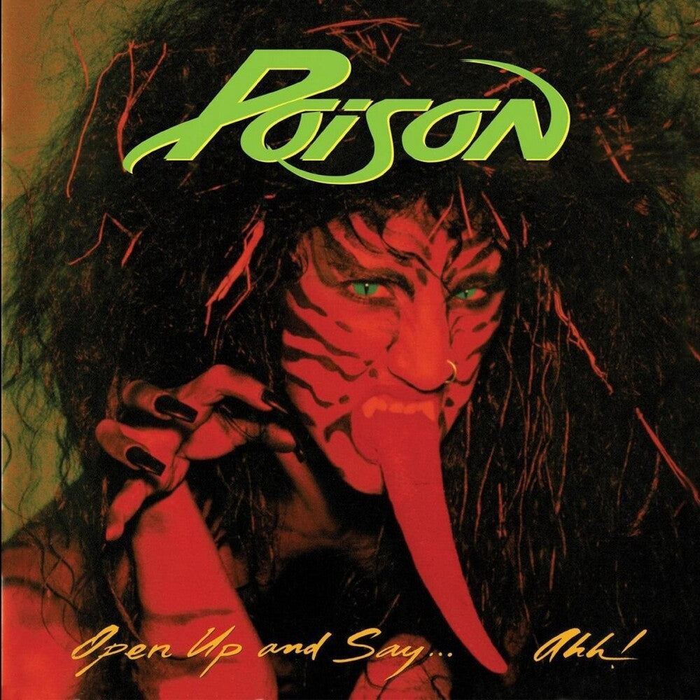 the album cover for Poison - Open Up And Say Ahh! [Limited Edition Gold LP]