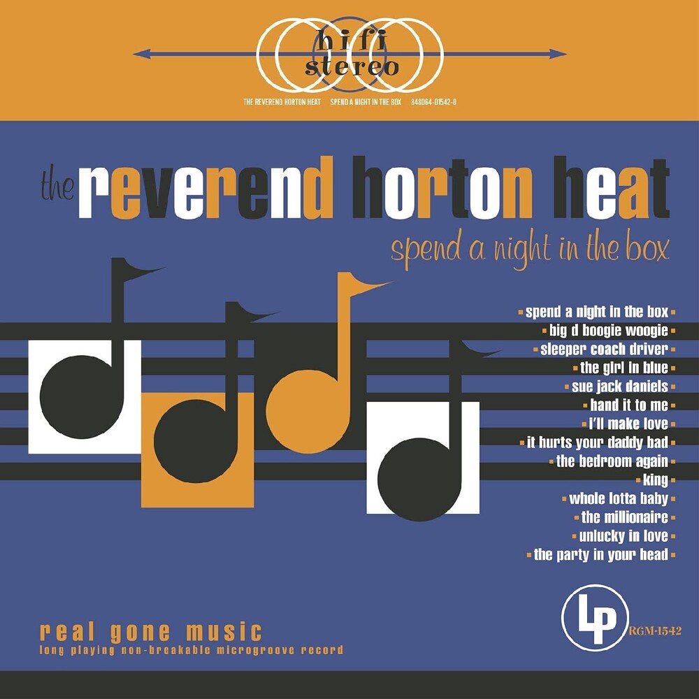 the album cover for Reverend Horton Heat - Spend A Night In The Box [Colored Vinyl] (Gol)