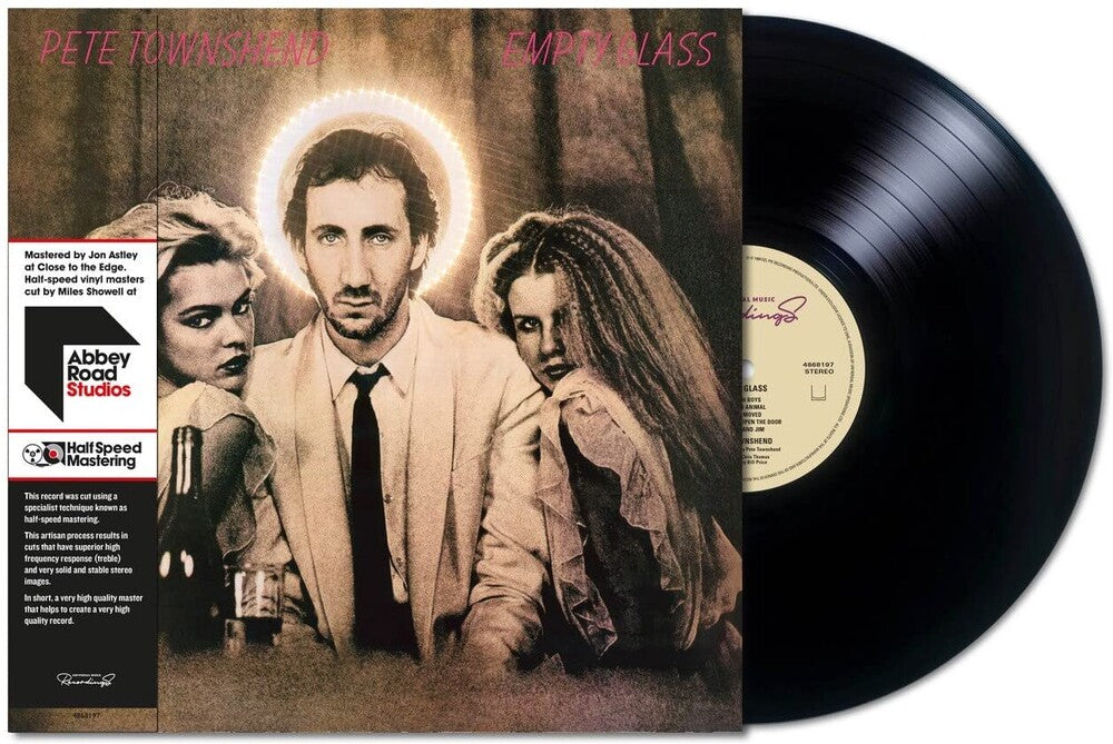 the album cover for Pete Townshend - Empty Glass [Limited Edition Half-Speed Master LP]