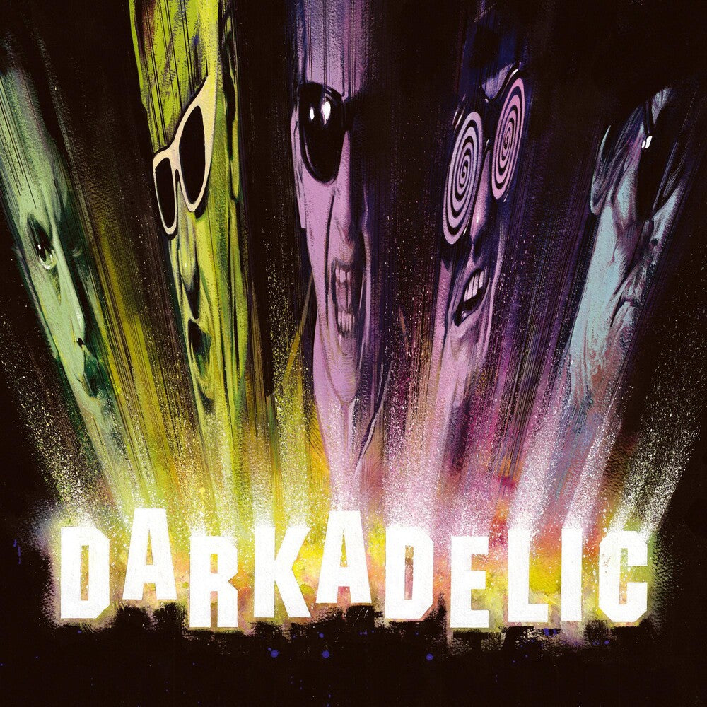 the album cover for The Damned - Darkadelic [Limited Edition Transparent LP + Slipmat]