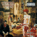 the album cover for Cannibal Corpse - Gallery Of Suicide [Colored Vinyl] (Red) (Wht) (Spla)