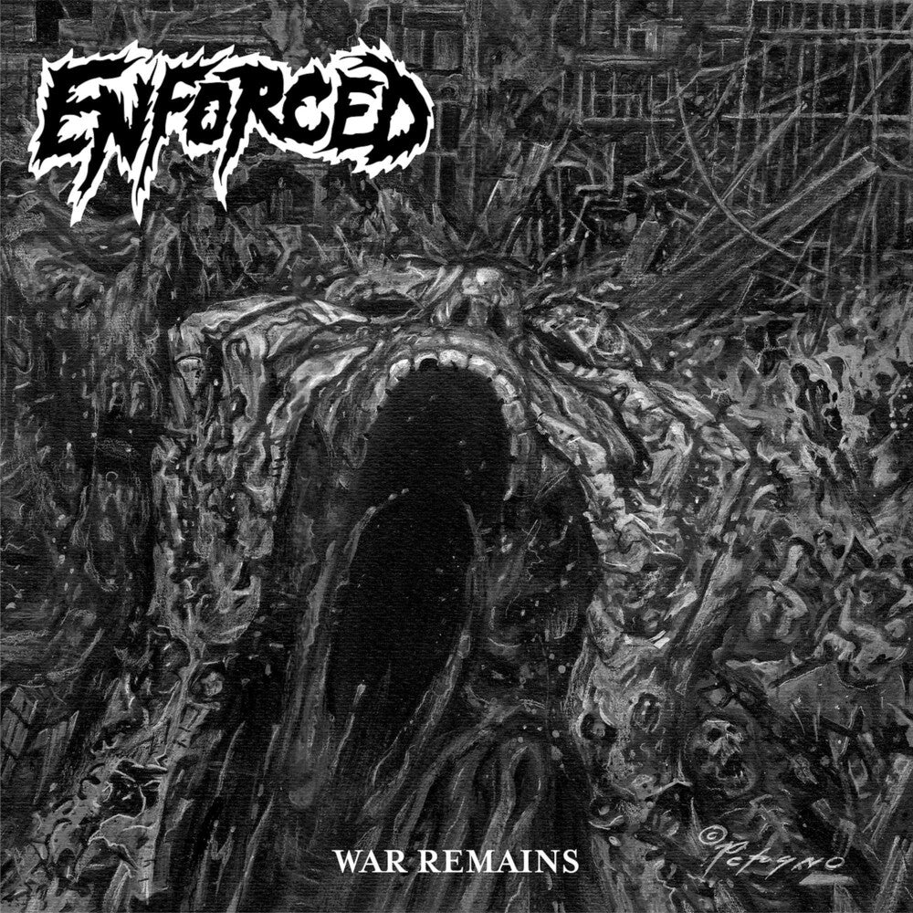 the album cover for Enforced - War Remains [Limited Edition Blue LP]