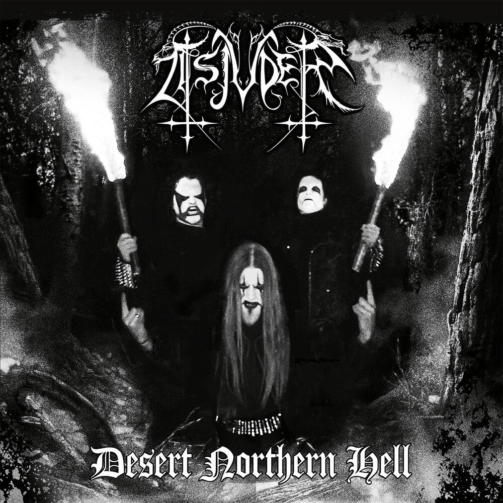 the album cover for Tsjuder - Desert Northern Hell [Colored Vinyl] (Gate) [Limited Edition] (Slv)