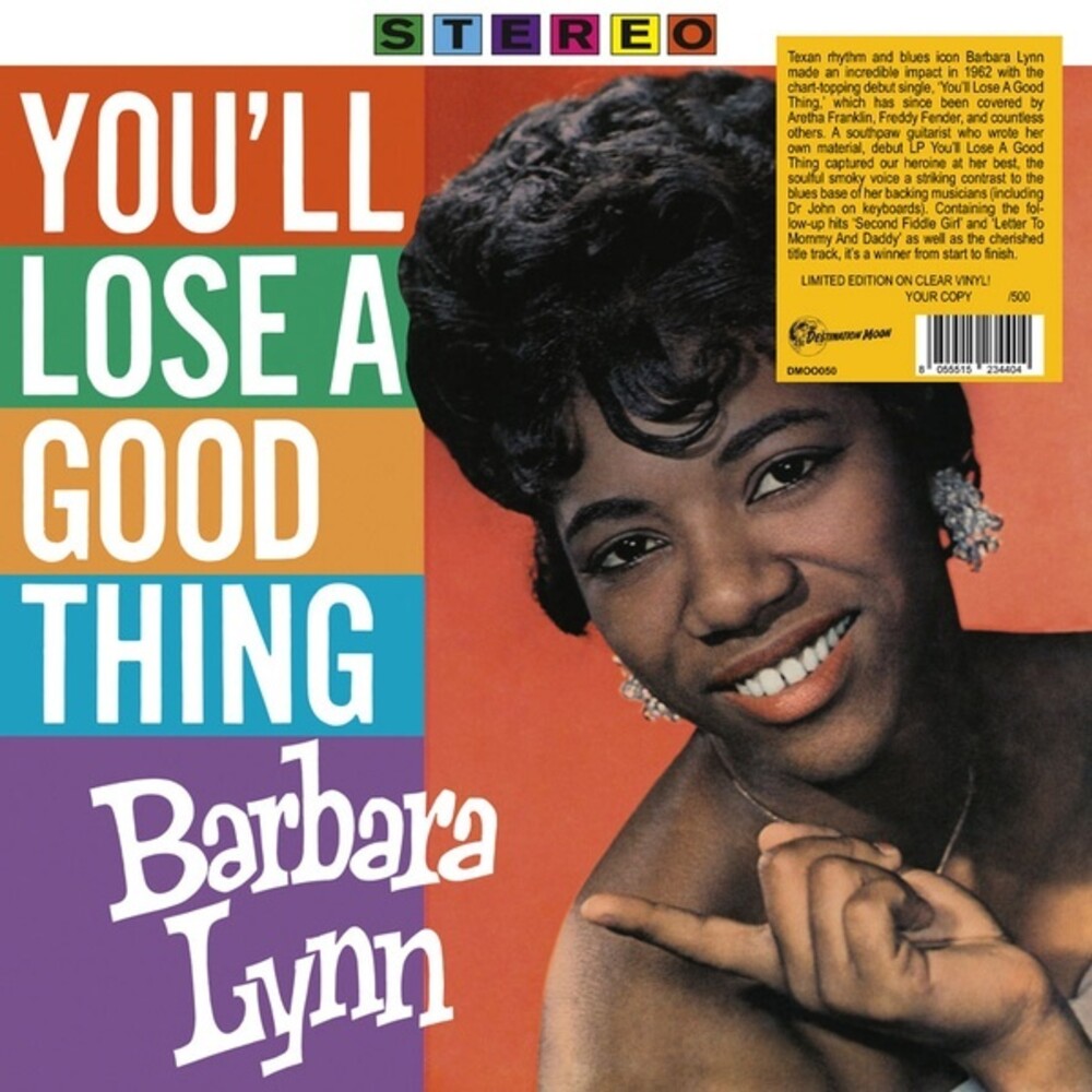 the album cover for Barbara Lynn - You'll Lose A Good Thing