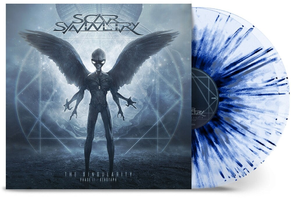 the album cover for Scar Symmetry - Singularity (Phase Ii - Xenotaph) Clear Sky Blue