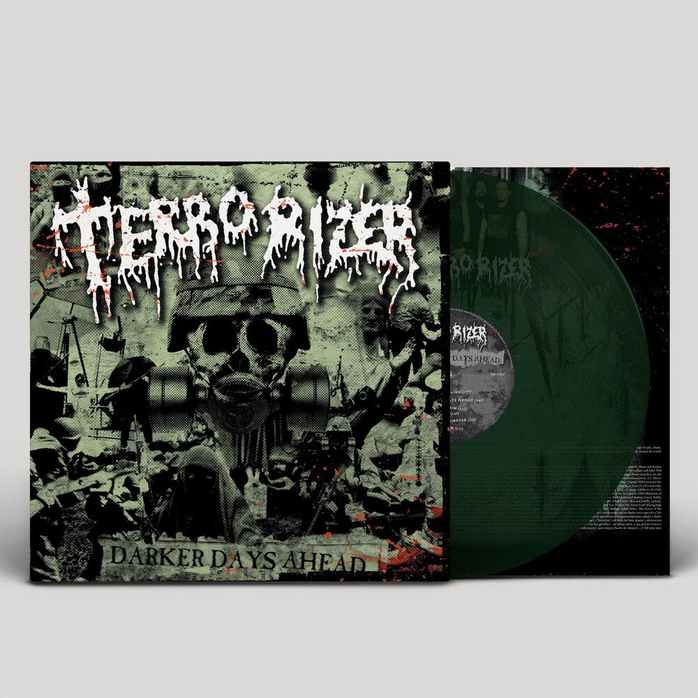 the album cover for Terrorizer - Darker Days Ahead
