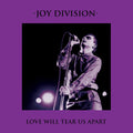 the album cover for Joy Division - Love Will Tear Us Apart - Purple/Black Splatter