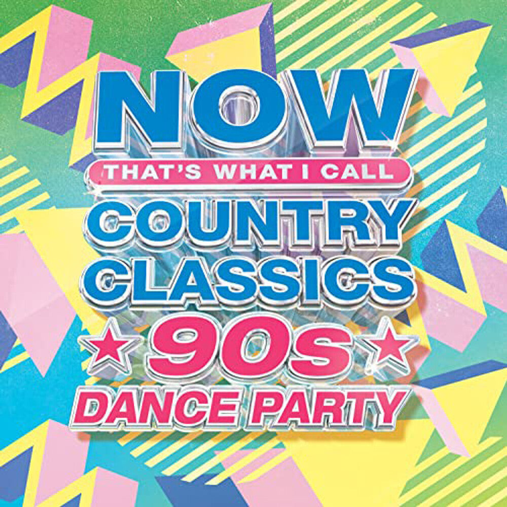 the album cover for Now That's What I Call Music! - Now Country Classics: 90's Dance Party [Lemon & Spring Green 2 LP]