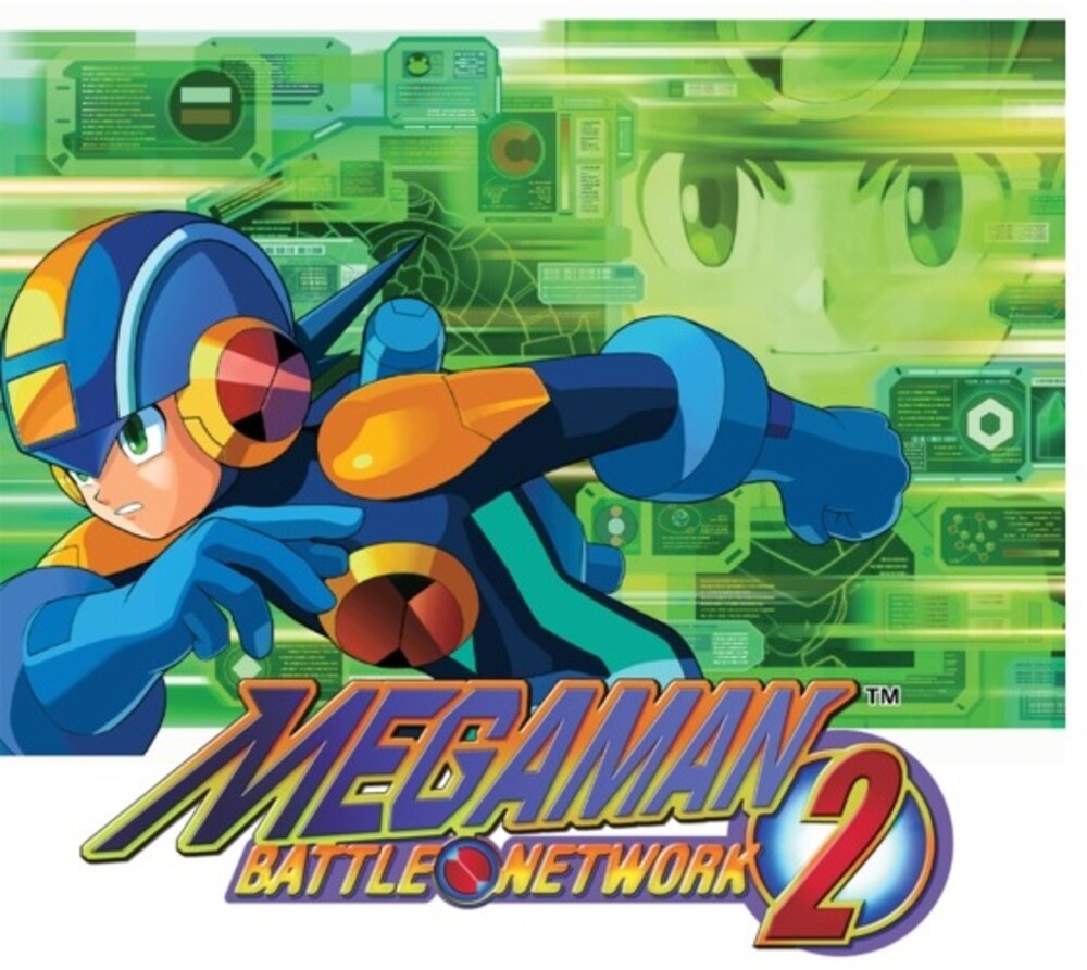 the album cover for Yoshino Aoki  (Blue) (Colv) - Mega Man Battle Network 2 - O.S.T. (Blue) [Colored Vinyl]