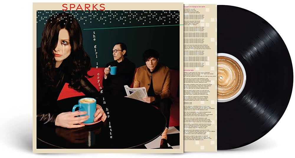 the album cover for Sparks - The Girl Is Crying In Her Latte [LP]