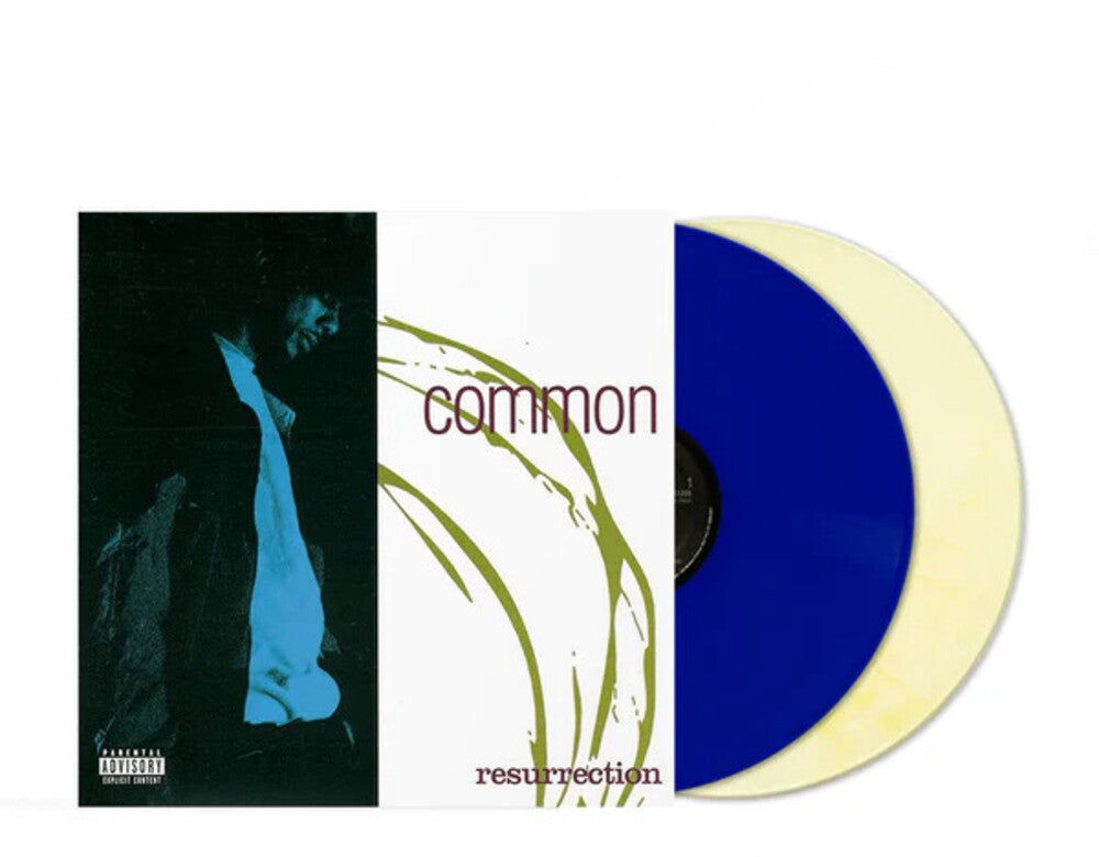 the album cover for Commom - Resurrection (Blue) (Crem) [Clear Vinyl] [Deluxe] (Gate)
