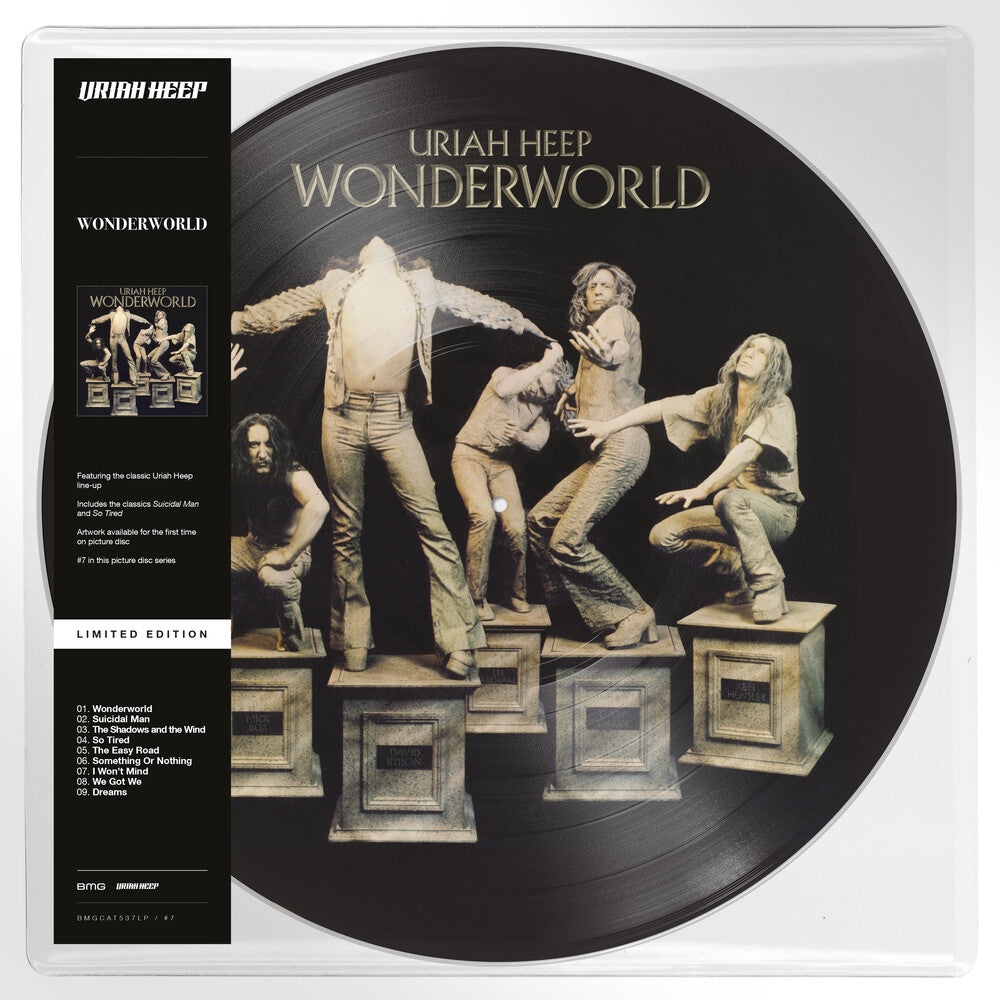 the album cover for Uriah Heep - Wonderworld