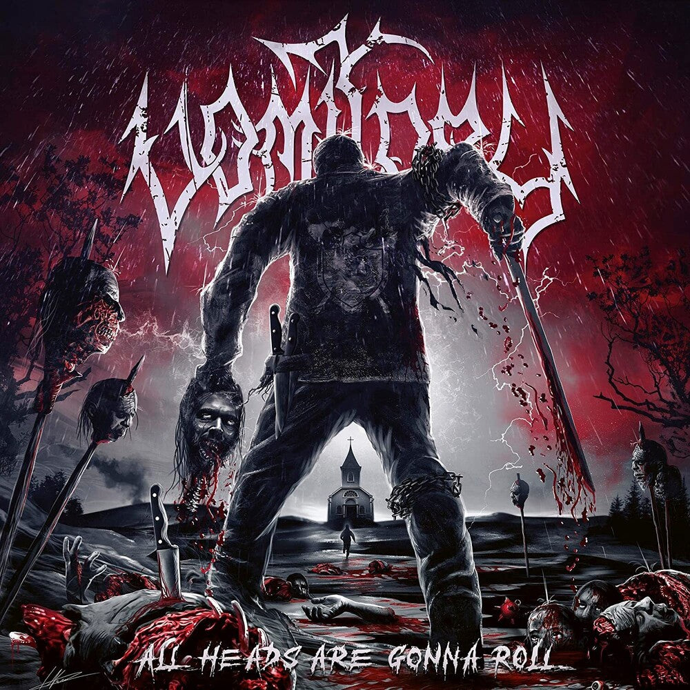 the album cover for Vomitory - All Heads Are Gonna Roll [Colored Vinyl] (Gry)