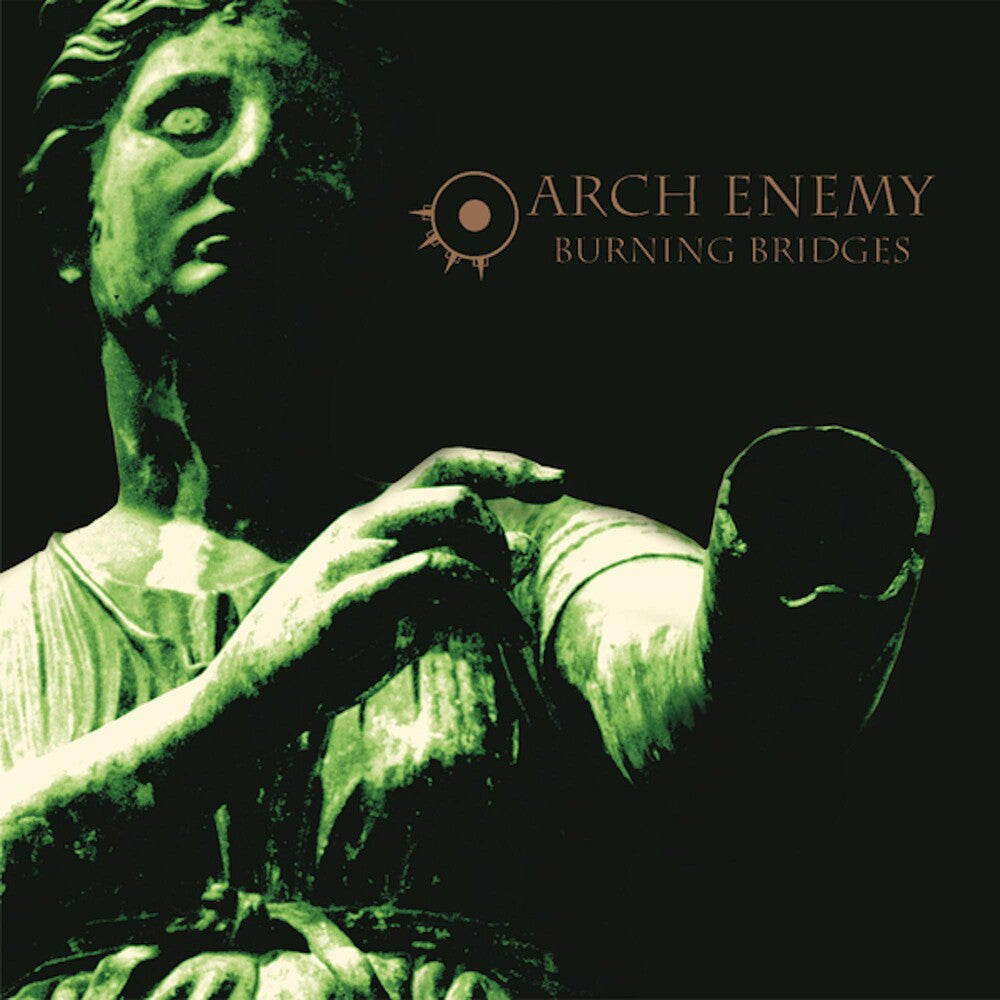 the album cover for Arch Enemy - Burning Bridges [Clear Vinyl] (Grn) [Limited Edition] [Reissue]
