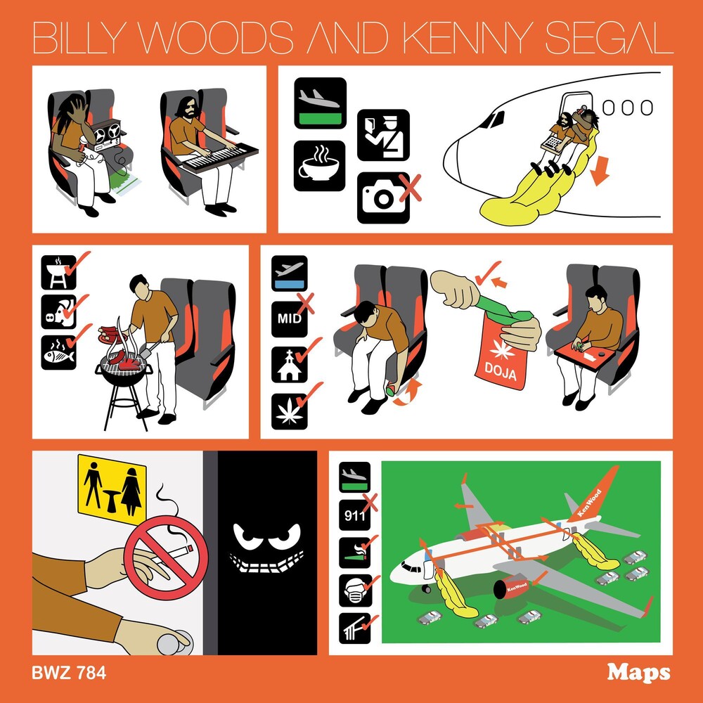 the album cover for Billy Woods - Maps [Orange LP]