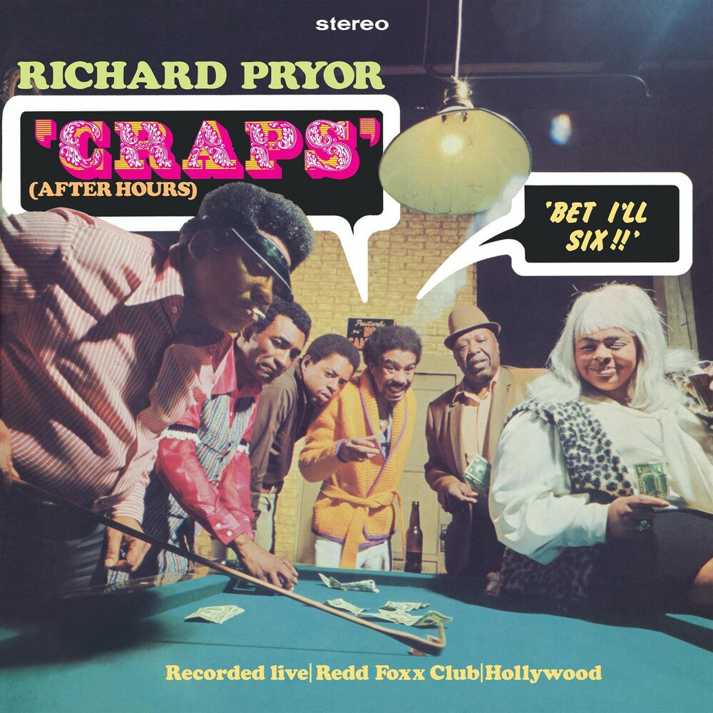the album cover for Richard Pryor - Craps (After Hours)