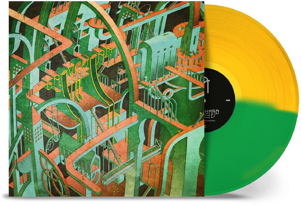 the album cover for Graveyard - Innocence & Decadence [Indie Exclusive] Green & Orange Split