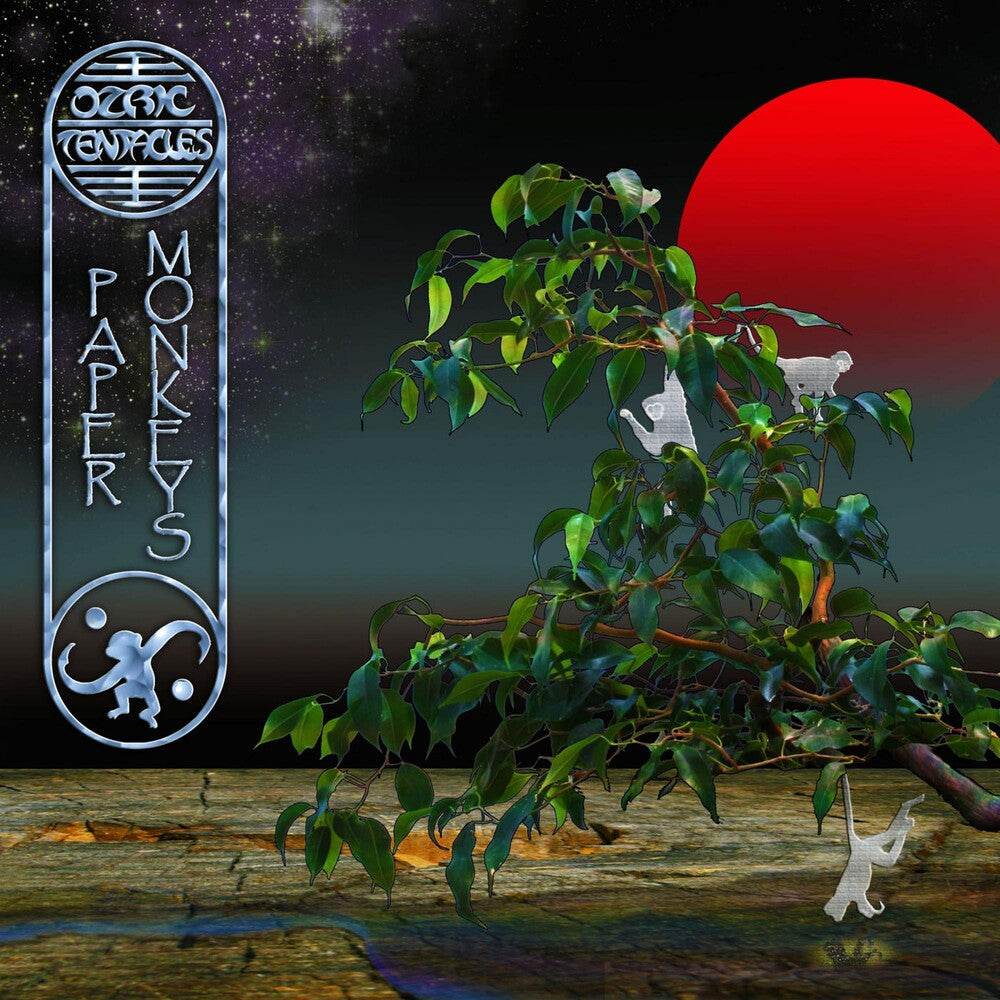 the album cover for Ozric Tentacles - Paper Monkeys ( Ed Wynne Remaster )