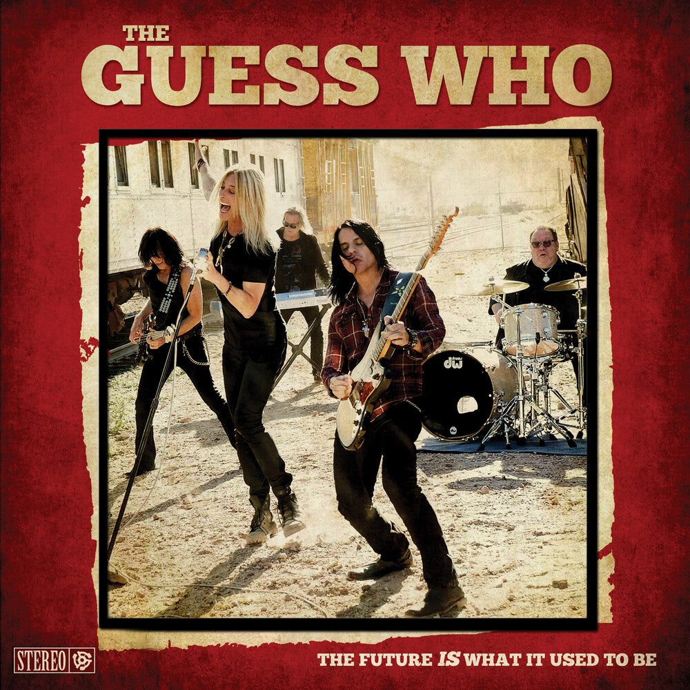 the album cover for Guess Who - Future Is What It Used To Be - Red Marble [Colored Vinyl]
