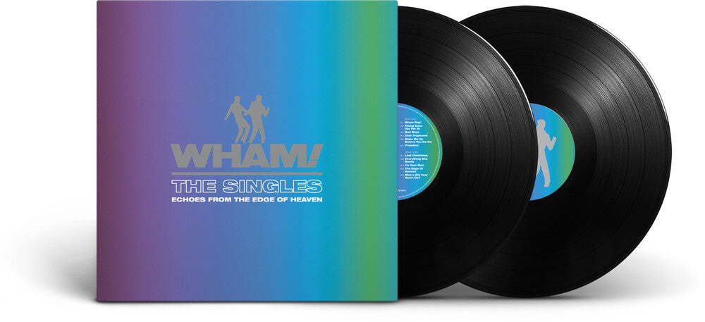 the album cover for Wham! - The Singles : Echoes From The Edge Of Heaven [2LP]