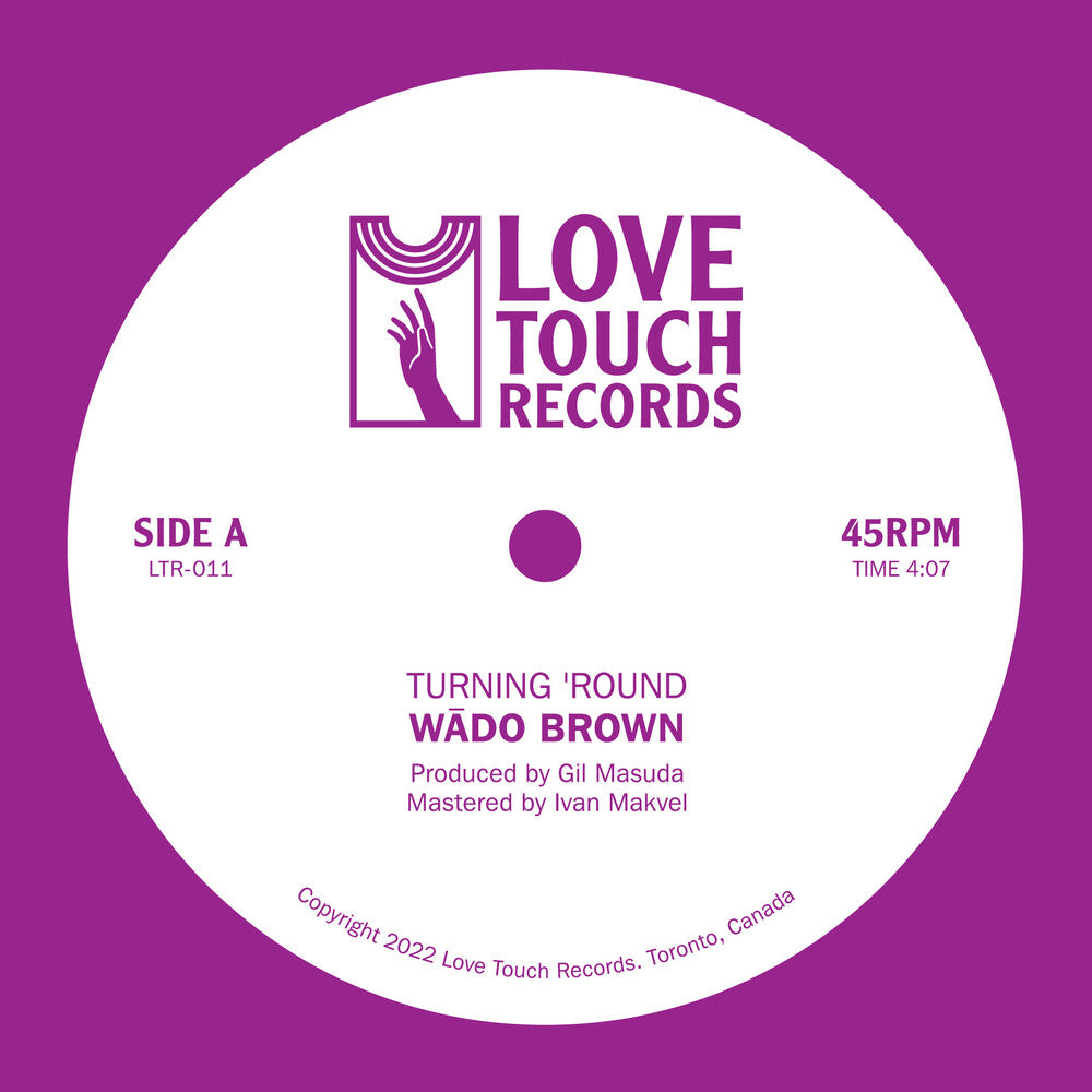 the album cover for Wado Brown - Turning 'round B/W Moment To Moment